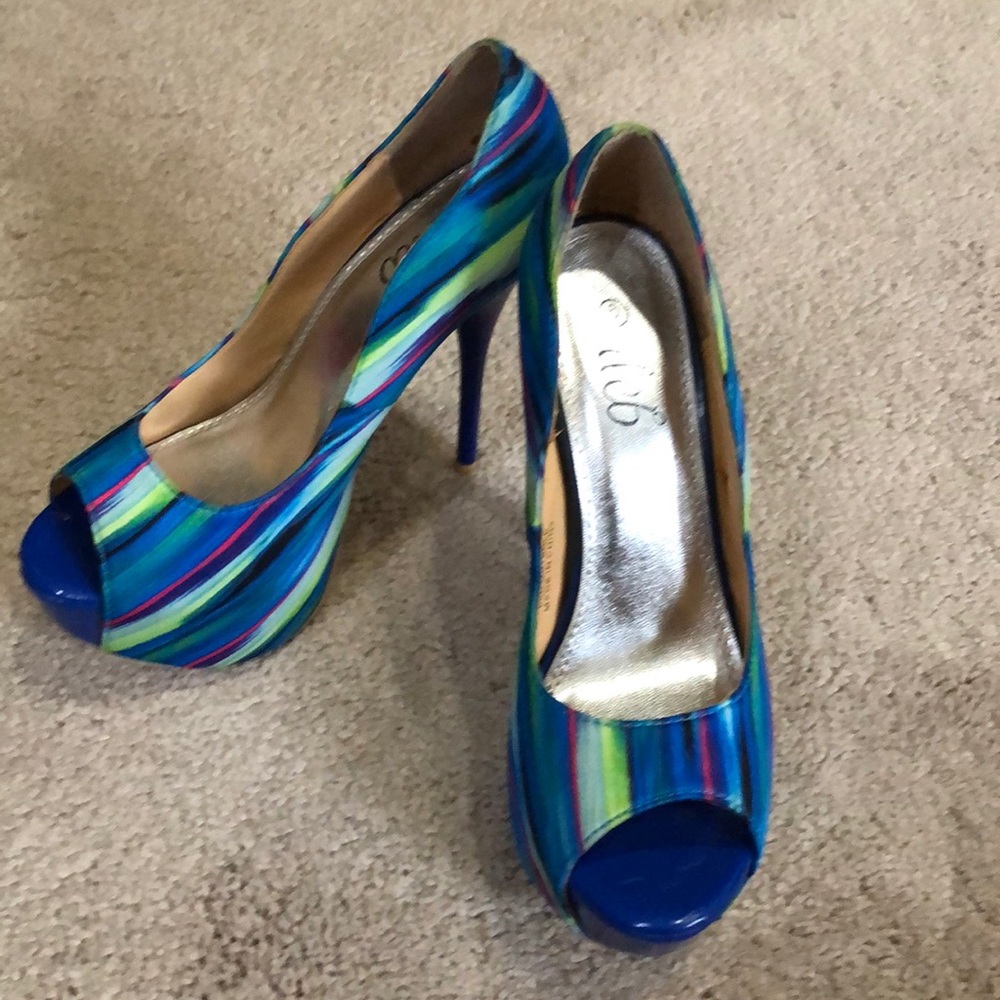 Blue heels